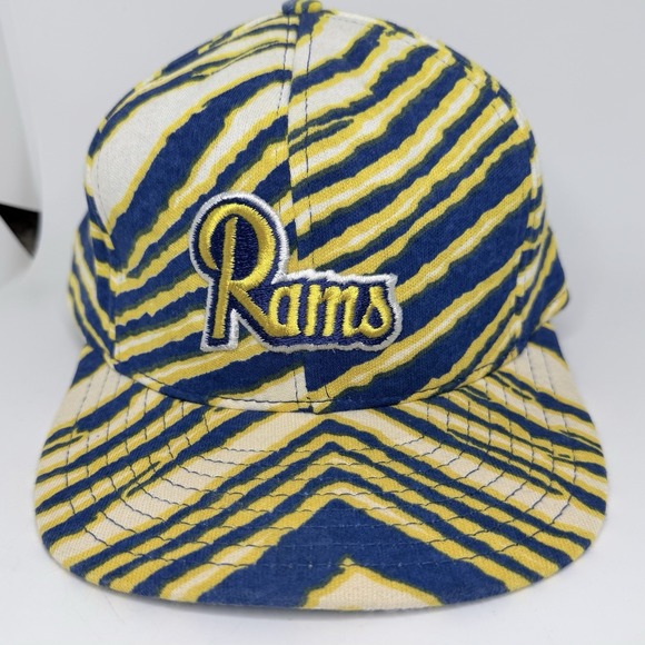 AJD Other - Vintage Zubaz Los Angeles St. Louis Rams Hat Cap Snap Back NFL Football Logo